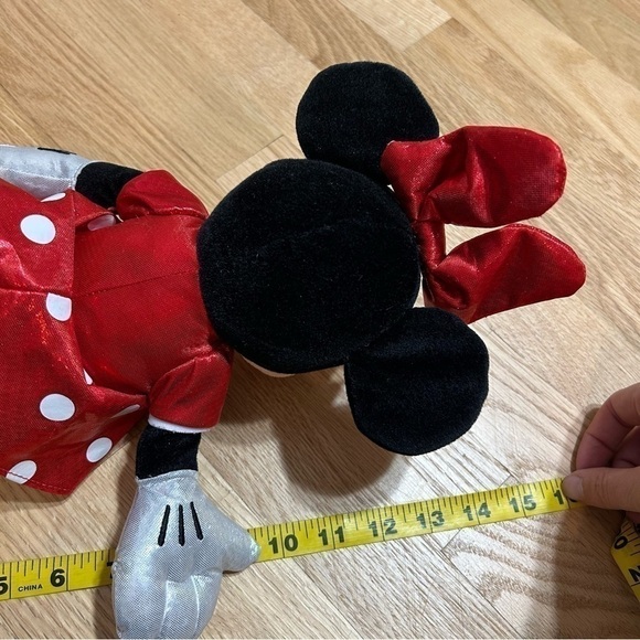 Vintage Minnie Mouse Plush Stuffed Animal Red Polka Dot Kids Toy Classic - Picture 5 of 6